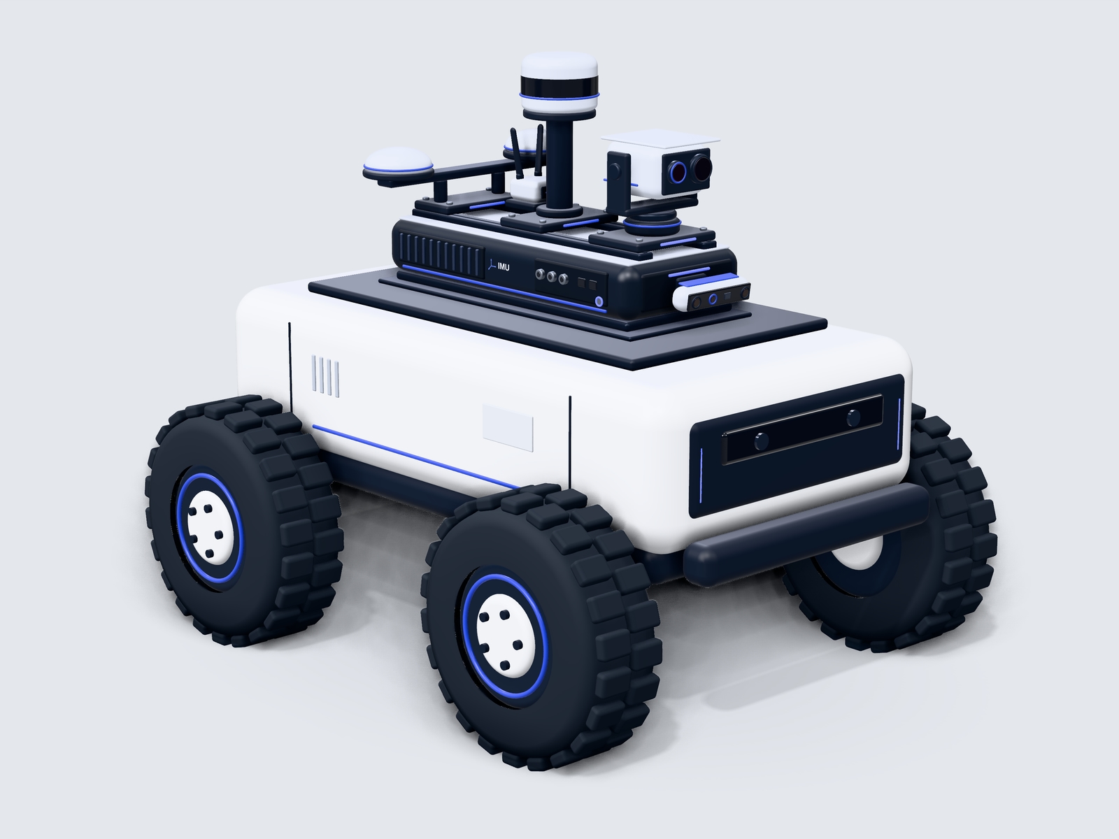 실외 UGV 3D 개념도